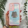 قاب گوشی Galaxy A54 سامسونگ طرح سیلیکونی Solid آینه ای محافظ لنزدار طرح خرگوش صورتی کد 11523