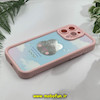 قاب گوشی iPhone 15 Pro Max آیفون طرح سیلیکونی Solid آینه ای محافظ لنزدار طرح خرگوش صورتی کد 11555