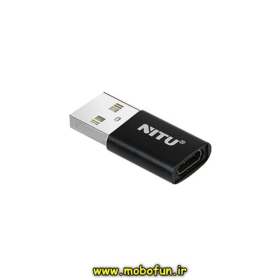 تبدیل NITU Type-C TO USB مدل NN25 - مشکی