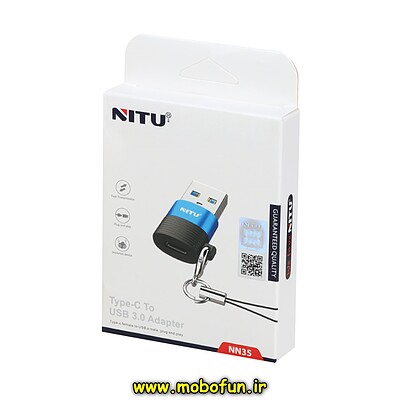 تبدیل NITU Type-C TO USB مدل NN35 - مشکی آبی