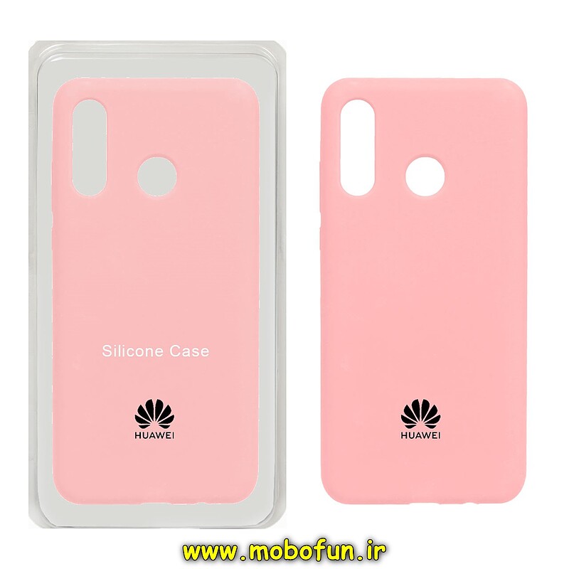 قاب گوشی Huawei P30 Lite هوآوی سیلیکونی اورجینال پاک کنی درجه یک زیر بسته صورتی کد 21134