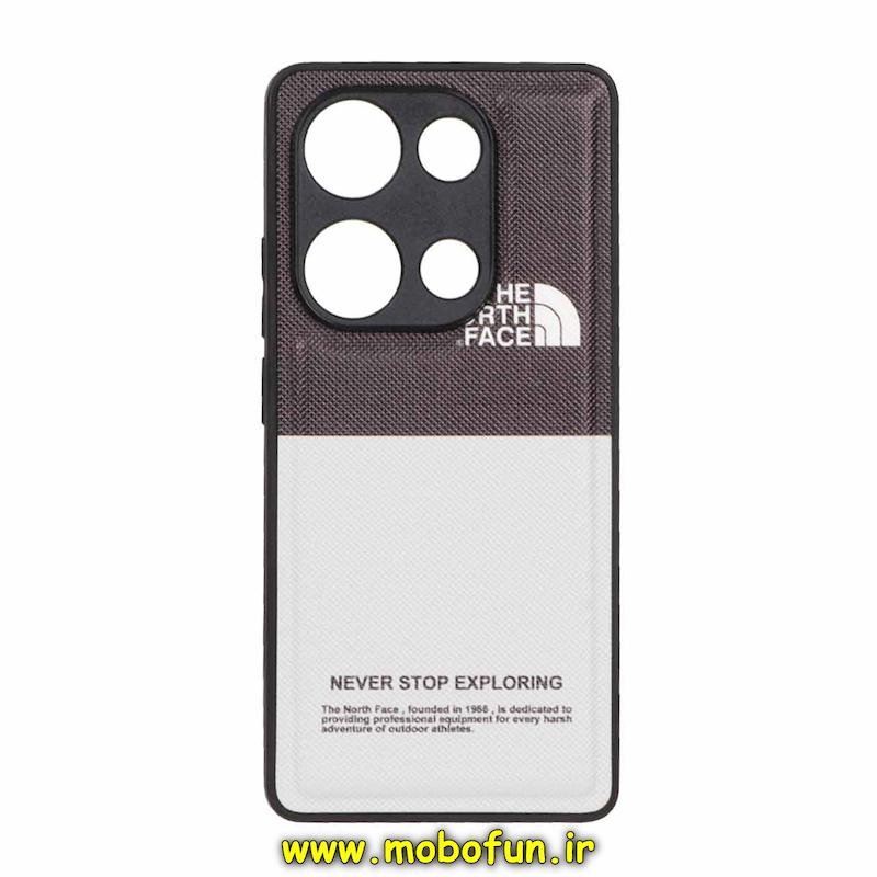 قاب گوشی Redmi Note 13 Pro 4G / Poco M6 Pro 4G شیائومی اورجینال فانتزی سوزنی HARD چرمی درجه یک محافظ لنزدار طرح THE NORTH FACE کد 21286