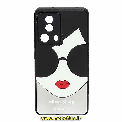 قاب گوشی Xiaomi 13 Lite شیائومی پشت گلس آینه ای اورجینال CASETIFY طرح دخترونه کد 21377