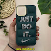 قاب گوشی iPhone 12 - iPhone 12 Pro آیفون طرح دار پافر سیلیکونی متال طرح Just Do It سبز کد 12102
