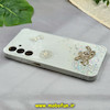قاب گوشی Galaxy A25 سامسونگ طرح برجسته رزینی مرواریدی لاکچری ایربگ دار محافظ لنز دار سفید کد 12141