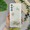 قاب گوشی Galaxy A25 سامسونگ طرح برجسته رزینی مرواریدی لاکچری ایربگ دار محافظ لنز دار سفید کد 12141