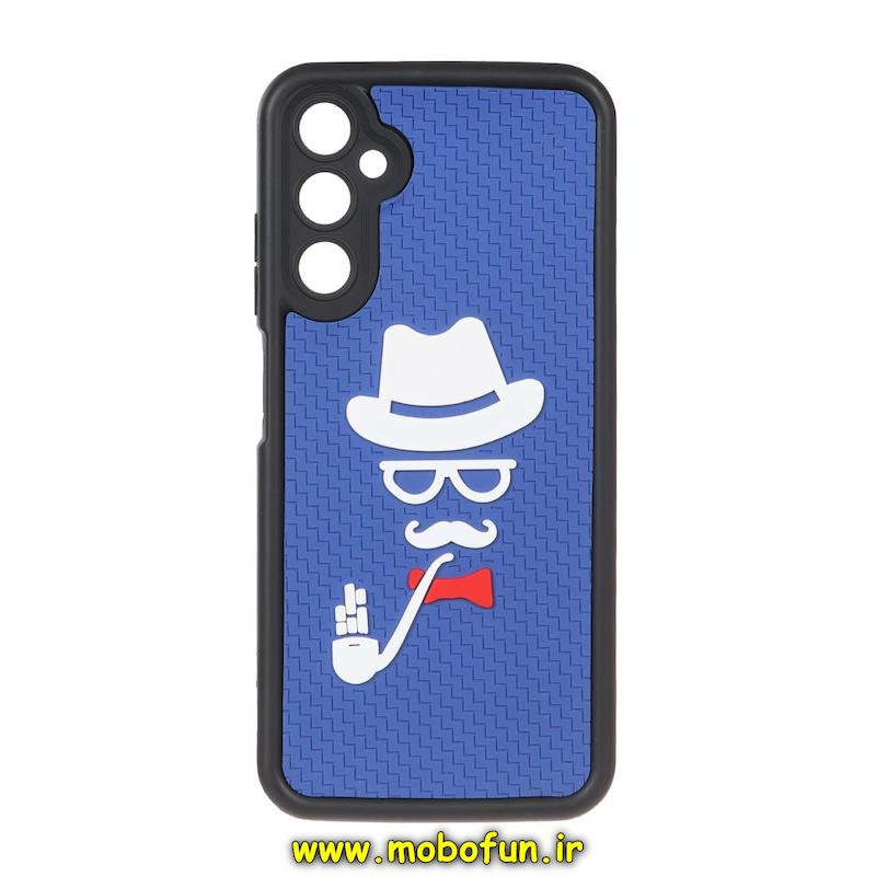 قاب گوشی Galaxy A05S سامسونگ طرح سیلیکونی Solid برجسته محافظ لنزدار طرح پیپ مشکی 21681