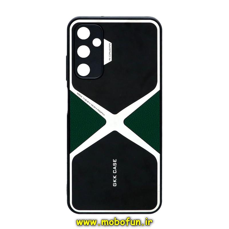 قاب گوشی Galaxy A05S سامسونگ اورجینال لاکچری دیزاین GKK CASE محافظ لنزدار مشکی سبز کد 21685