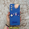 قاب گوشی Galaxy A05S سامسونگ طرح سیلیکونی ژله ای سه بعدی برجسته عروسکی محافظ لنز دار پام پام آبی کد 12420