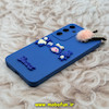 قاب گوشی Galaxy A35 سامسونگ طرح سیلیکونی ژله ای سه بعدی برجسته عروسکی محافظ لنز دار پام پام آبی کد 12443