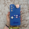 قاب گوشی Galaxy S23 FE سامسونگ طرح سیلیکونی ژله ای سه بعدی برجسته عروسکی محافظ لنز دار پام پام آبی کد 12531