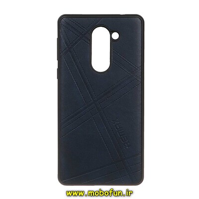 قاب گوشی Honor 6X آنر طرح ژله ای چرمی ساده REMAX سرمه ای کد 21880