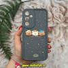 قاب گوشی Galaxy A35 سامسونگ طرح سیلیکونی Solid عروسکی برجسته محافظ لنزدار طرح دوستان خرسی کیوت خاکستری کد 21990