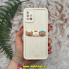 قاب گوشی Galaxy A51 سامسونگ طرح سیلیکونی Solid عروسکی برجسته محافظ لنزدار طرح دوستان خرسی کیوت کرم کد 21998