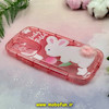 قاب گوشی Galaxy A54 سامسونگ طرح ژله ای شفاف بالشتی عروسکی محافظ لنز دار پام پام پشمالو گلبهی کد 22013
