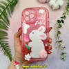 قاب گوشی iPhone 12 Pro Max آیفون طرح ژله ای شفاف بالشتی عروسکی محافظ لنز دار پام پام پشمالو گلبهی کد 22058