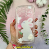 قاب گوشی iPhone 14 Pro Max آیفون طرح ژله ای شفاف بالشتی عروسکی محافظ لنز دار پام پام پشمالو صورتی روشن کد 22085