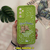 قاب گوشی Galaxy A05S سامسونگ طرح سیلیکونی Solid عروسکی خرسی جیر محافظ لنزدار سبز فسفری کد 12720
