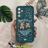 قاب گوشی Galaxy A15 سامسونگ طرح سیلیکونی Solid عروسکی خرسی جیر محافظ لنزدار سبز کد 12733