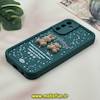 قاب گوشی Galaxy A15 سامسونگ طرح سیلیکونی Solid عروسکی خرسی جیر محافظ لنزدار سبز کد 12733