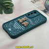قاب گوشی Galaxy A25 سامسونگ طرح سیلیکونی Solid عروسکی خرسی جیر محافظ لنزدار سبز کد 12742