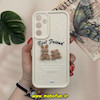 قاب گوشی Galaxy A25 سامسونگ طرح سیلیکونی Solid عروسکی خرسی جیر محافظ لنزدار سفید کد 12745