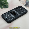 قاب گوشی Galaxy A35 سامسونگ طرح سیلیکونی Solid عروسکی خرسی جیر محافظ لنزدار مشکی کد 12756