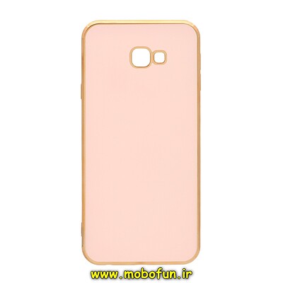 قاب گوشی Galaxy J4 Plus سامسونگ طرح ژله ای مای کیس گلد لاین دور طلایی محافظ لنز دار گلبهی کد 22371