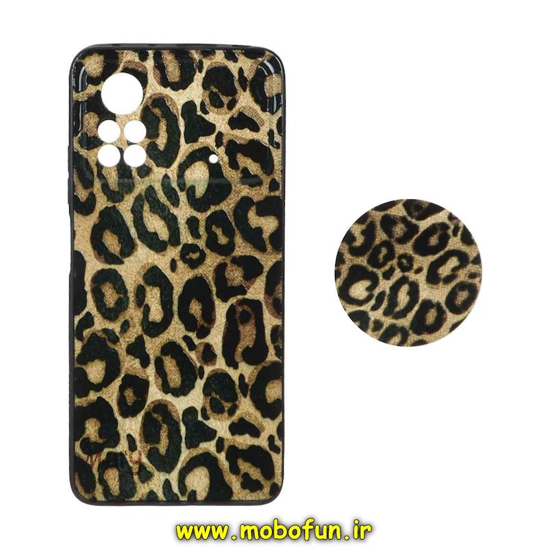 قاب گوشی Poco X4 Pro 5G شیائومی فانتزی سوزنی برجسته پاپ سوکت دار محافظ لنز دار طرح پلنگی کد 22479