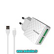 شارژر دیواری کلومن مدل KC-H600 به همراه کابل تبدیل microUSB