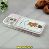 قاب گوشی iPhone 13 Pro آیفون ژله ای جاکارتی دار محافظ لنز دار کپسولی طرح خرس تدی کد 22787
