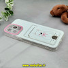 قاب گوشی iPhone 13 Pro Max آیفون ژله ای جاکارتی دار محافظ لنز دار کپسولی طرح سگ پشمالو کد 22791