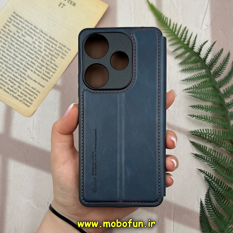 کیف گوشی موبایل Xiaomi Poco F6 شیائومی کلاسوری اورجینال دادوو Dadoo مدل SPORT 2025 محافظ لنزدار سرمه ای کد 22800