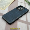 قاب گوشی Redmi 13 4G - Redmi 13 5G - Poco M6 4G شیائومی اورجینال برند DADOO دادوو 2025 طرح دوخت HARD چرمی سرمه ای کد 22846