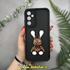 قاب گوشی Galaxy A05S سامسونگ طرح سیلیکونی Solid عروسکی محافظ لنزدار طرح خرگوشی LV مشکی کد 12824