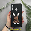 قاب گوشی Galaxy A20S سامسونگ طرح سیلیکونی Solid عروسکی محافظ لنزدار طرح خرگوشی LV مشکی کد 12830