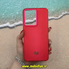 قاب گوشی Redmi 13C - Poco C65 شیائومی اورجینال پاستیلی مات دوتیکه لوگو برجسته قرمز 13262