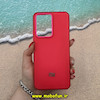 قاب گوشی Redmi Note 12 4G شیائومی اورجینال پاستیلی مات دوتیکه لوگو برجسته قرمز 13268