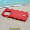 قاب گوشی Redmi Note 13 4G شیائومی اورجینال پاستیلی مات دوتیکه لوگو برجسته قرمز 13275