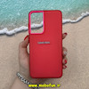 قاب گوشی Galaxy S21 FE سامسونگ اورجینال پاستیلی مات دوتیکه لوگو برجسته قرمز 13287