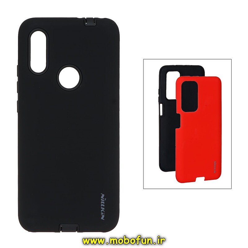 قاب گوشی Redmi 7 شیائومی طرح ضد ضربه Nillkin دو تیکه مشکی با محافظ سوکت شارژ کد 23071