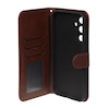 کیف گوشی Galaxy S23 FE سامسونگ مگنتی طرح چرم کتابی محافظ لنزدار قهوه ای کد 23106