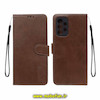 کیف گوشی Galaxy A72 سامسونگ مگنتی طرح چرم کتابی محافظ لنزدار قهوه ای کد 23114