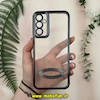 قاب گوشی Galaxy A05S سامسونگ طرح الکتروپلیتینگ ژله ای شفاف اورجینال طرح مگ سیف محافظ لنز دار مشکی کد 13542