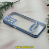 قاب گوشی Galaxy A05S سامسونگ طرح الکتروپلیتینگ ژله ای شفاف اورجینال طرح مگ سیف محافظ لنز دار آبی کد 13544