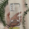 قاب گوشی Galaxy A05S سامسونگ طرح الکتروپلیتینگ ژله ای شفاف اورجینال طرح مگ سیف محافظ لنز دار نقره ای کد 13546