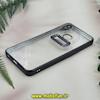 قاب گوشی Galaxy A10S سامسونگ طرح الکتروپلیتینگ ژله ای شفاف اورجینال طرح مگ سیف محافظ لنز دار مشکی کد 13550