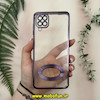 قاب گوشی Galaxy A12 - Galaxy M12 سامسونگ طرح الکتروپلیتینگ ژله ای شفاف اورجینال طرح مگ سیف محافظ لنز دار بنفش کد 13553