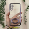 قاب گوشی Galaxy A15 سامسونگ طرح الکتروپلیتینگ ژله ای شفاف اورجینال طرح مگ سیف محافظ لنز دار بنفش کد 13570