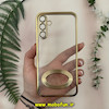 قاب گوشی Galaxy A15 سامسونگ طرح الکتروپلیتینگ ژله ای شفاف اورجینال طرح مگ سیف محافظ لنز دار رزگلد کد 13571
